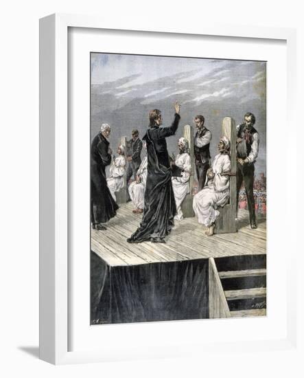 Garrotting of Anarchists in Xeres, Spain, 1892-Henri Meyer-Framed Giclee Print