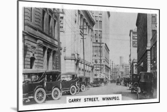Garry Street, Winnipeg, Manitoba, Canada, C1920S-null-Mounted Giclee Print
