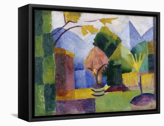 Garten Am Thuner See, 1913-Auguste Macke-Framed Stretched Canvas