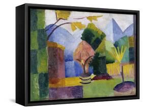 Garten Am Thuner See, 1913-Auguste Macke-Framed Stretched Canvas