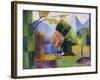 Garten Am Thuner See, 1913-Auguste Macke-Framed Giclee Print