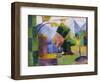 Garten Am Thuner See, 1913-Auguste Macke-Framed Giclee Print