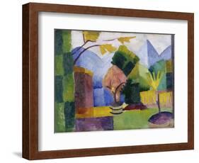 Garten Am Thuner See, 1913-Auguste Macke-Framed Giclee Print