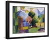 Garten Am Thuner See, 1913-Auguste Macke-Framed Giclee Print