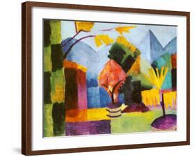 Garten am Thuner See-Auguste Macke-Framed Art Print