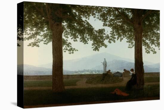 Gartenterrasse (Garden Terrace)-Caspar David Friedrich-Stretched Canvas