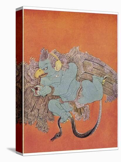 Garuda the Eagle Who Became Vishnu's Mount-Nanda Lal Bose-Stretched Canvas