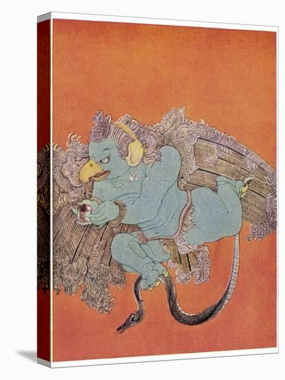 Garuda the Eagle Who Became Vishnu's Mount-Nanda Lal Bose-Stretched Canvas