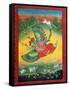 Garuda, the Vahana of Lord Vishnu-Science Source-Framed Stretched Canvas