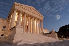 The Front of the US Supreme Court in Washington, Dc.-Gary Blakeley-Framed Photographic Print