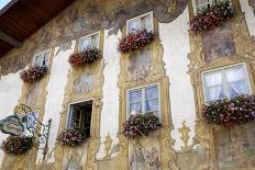 Decorated Buildings, Mittenwald, Bavaria (Bayern), Germany-Gary Cook-Photographic Print