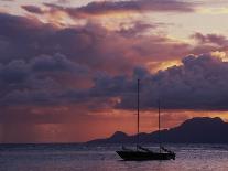 Sailboat in Shallow Water and Sunset-Gary D^ Ercole-Photographic Print