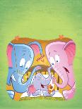 Little Elephant - Turtle-Gary LaCoste-Giclee Print