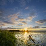 Canada, Alberta. Sea Kayak at Spirit Island, Maligne Lake, Jasper-Gary Luhm-Photographic Print