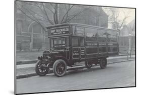 Gary Trucking Co. Moving Truck-null-Mounted Art Print