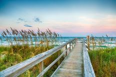 Board Walk on the Beach-garytog-Framed Photographic Print