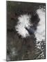 Gas and Ash Stream from Multiple Craters on Sicily's Mount Etna-null-Mounted Photographic Print