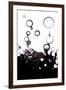 Gas Bubbles In Oil-Crown-Framed Photographic Print
