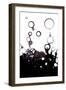 Gas Bubbles In Oil-Crown-Framed Premium Photographic Print