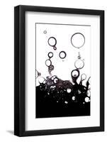 Gas Bubbles In Oil-Crown-Framed Photographic Print