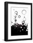 Gas Bubbles In Oil-Crown-Framed Photographic Print