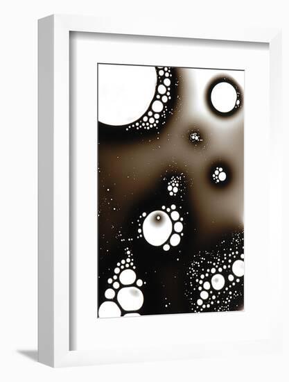 Gas Bubbles In Oil-Crown-Framed Photographic Print