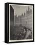 Gas Explosion in the Strand, Funeral Procession of Fireman Sprague Leaving Headquarters-null-Framed Stretched Canvas