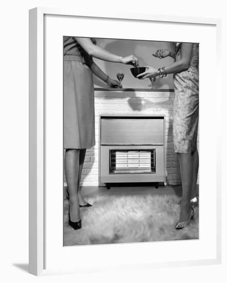 Gas Fire Nibbles-null-Framed Photographic Print