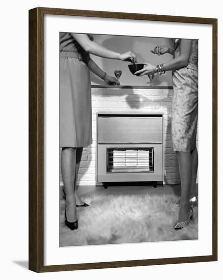 Gas Fire Nibbles-null-Framed Photographic Print