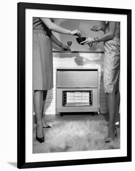 Gas Fire Nibbles-null-Framed Photographic Print