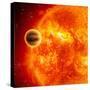 Gas-Giant Exoplanet Transiting Across the Face of Its Star-Stocktrek Images-Stretched Canvas