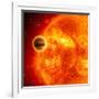 Gas-Giant Exoplanet Transiting Across the Face of Its Star-Stocktrek Images-Framed Photographic Print