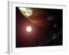 Gas Giant Planet Orbiting the Cool, Red Dwarf Star Gliese 876-Stocktrek Images-Framed Photographic Print