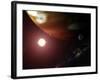 Gas Giant Planet Orbiting the Cool, Red Dwarf Star Gliese 876-Stocktrek Images-Framed Photographic Print