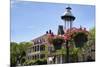 Gas Lamp on a Street, Cape May, New Jersey-George Oze-Mounted Photographic Print