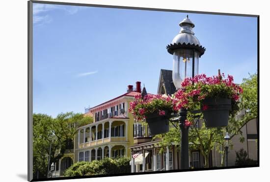 Gas Lamp on a Street, Cape May, New Jersey-George Oze-Mounted Photographic Print