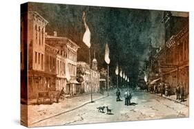 Gas lamp technology-Charles Graham-Stretched Canvas