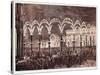 Gas Lighting in Cathedral Square in Milan, 1881, Italy, 19th Century-null-Stretched Canvas