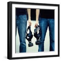 Gas Masks-Cristina-Framed Photographic Print