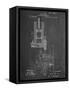 Gas Motor Engine Patent-null-Framed Stretched Canvas