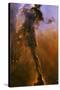 Gas Pillar In the Eagle Nebula-null-Stretched Canvas