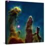 Gas Pillars In the Eagle Nebula-null-Stretched Canvas