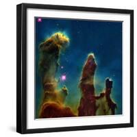 Gas Pillars In the Eagle Nebula-null-Framed Premium Photographic Print