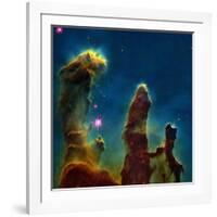 Gas Pillars In the Eagle Nebula-null-Framed Photographic Print