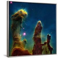 Gas Pillars In the Eagle Nebula-null-Framed Photographic Print