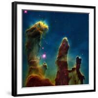 Gas Pillars In the Eagle Nebula-null-Framed Photographic Print