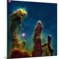Gas Pillars In the Eagle Nebula-null-Mounted Photographic Print