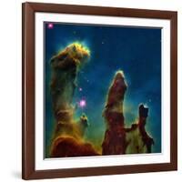 Gas Pillars In the Eagle Nebula-null-Framed Photographic Print