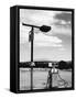 Gas Pump and New Mexico Landscape Sky, San Ysidro 2-Kevin Lange-Framed Stretched Canvas