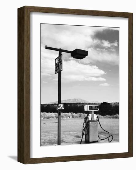 Gas Pump and New Mexico Landscape Sky, San Ysidro 2-Kevin Lange-Framed Photographic Print